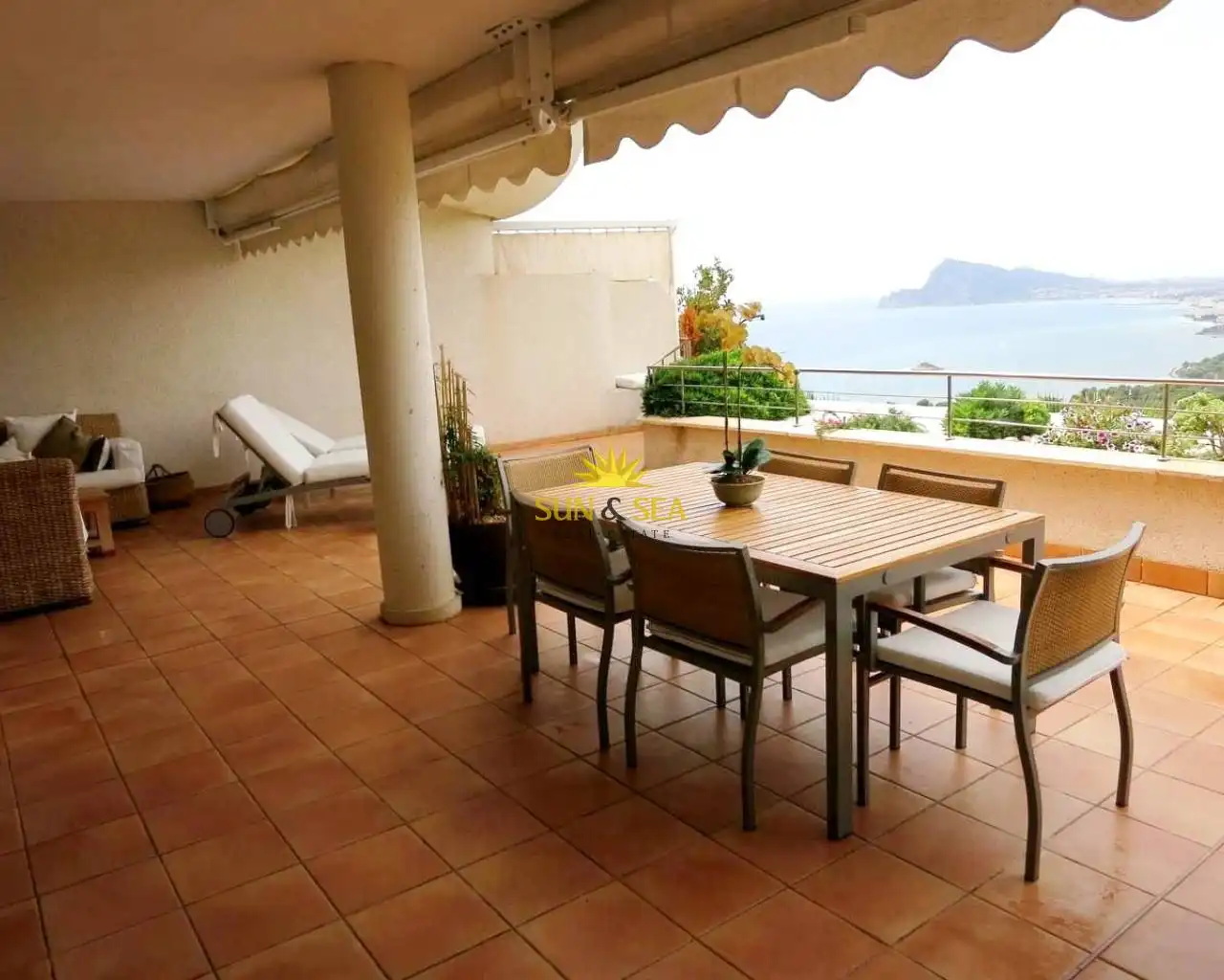 Terraza de Apartamento de alquiler en Altea con Aire acondicionado, Calefacción y Terraza