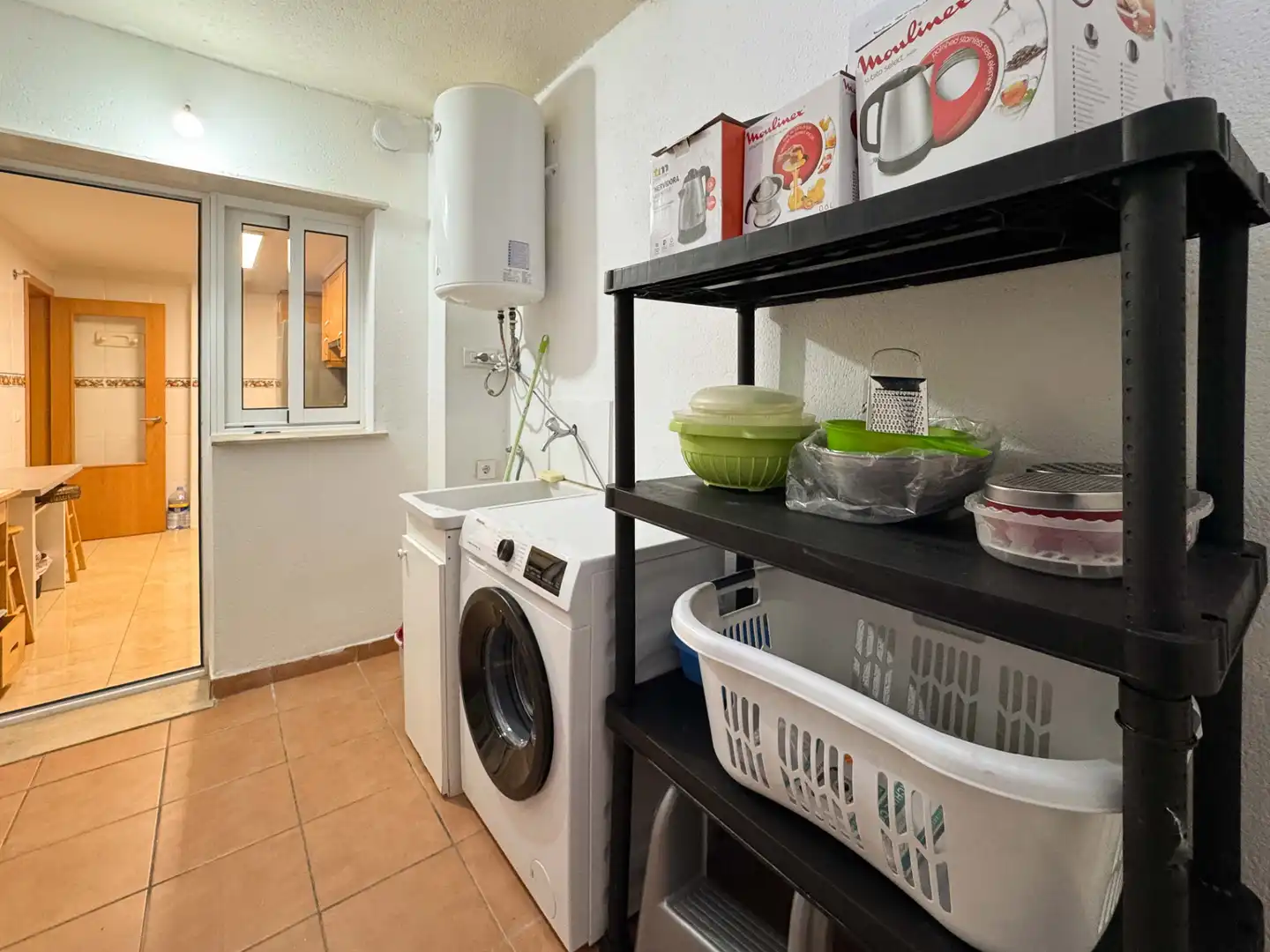 Kitchen of Flat for rent in Dénia  with Air Conditioner, Terrace and Furnished