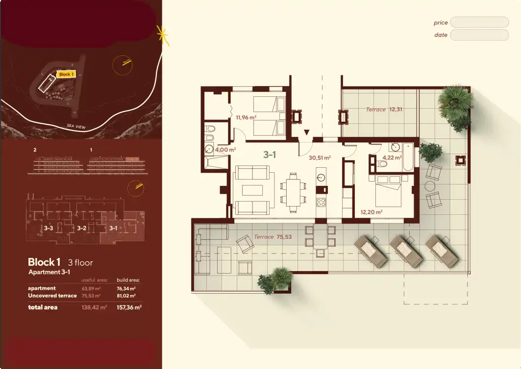 Penthouse with terrace for sale in El Faro de Calaburra - Chaparral, imagen 21