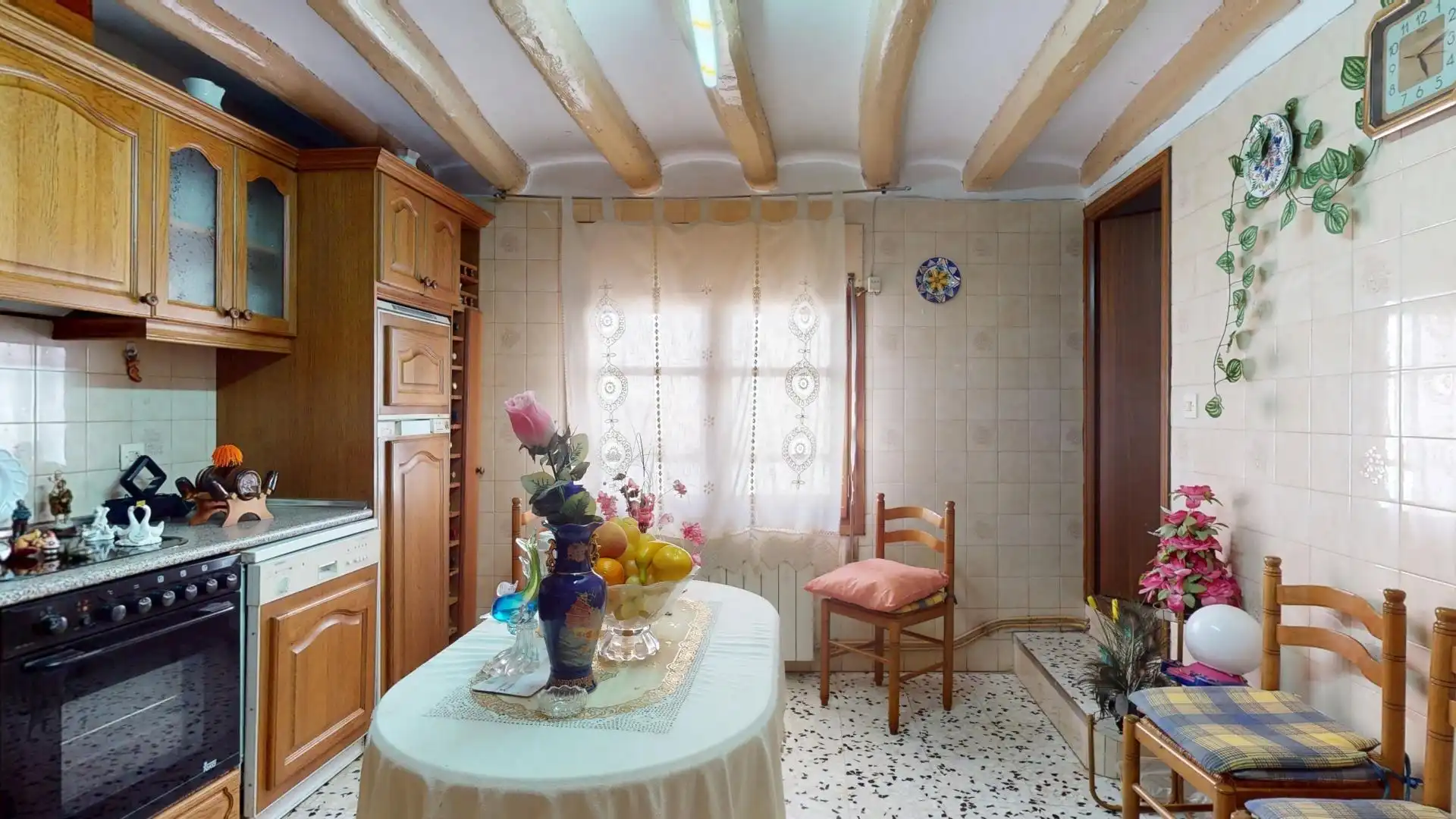 Cocina de Finca rústica en venta en Lumpiaque con Calefacción, Terraza y Amueblado