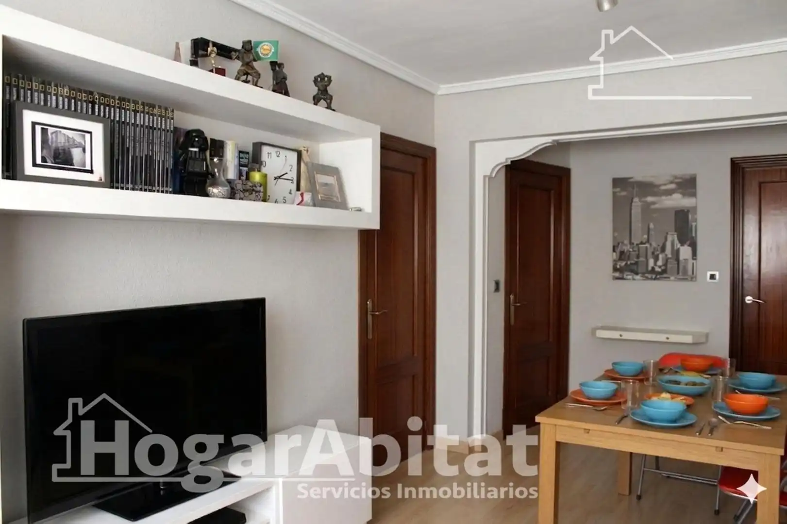 Wohnzimmer von Wohnung zum Verkauf in Beniparrell mit Klimaanlage, Heizung und Terrasse