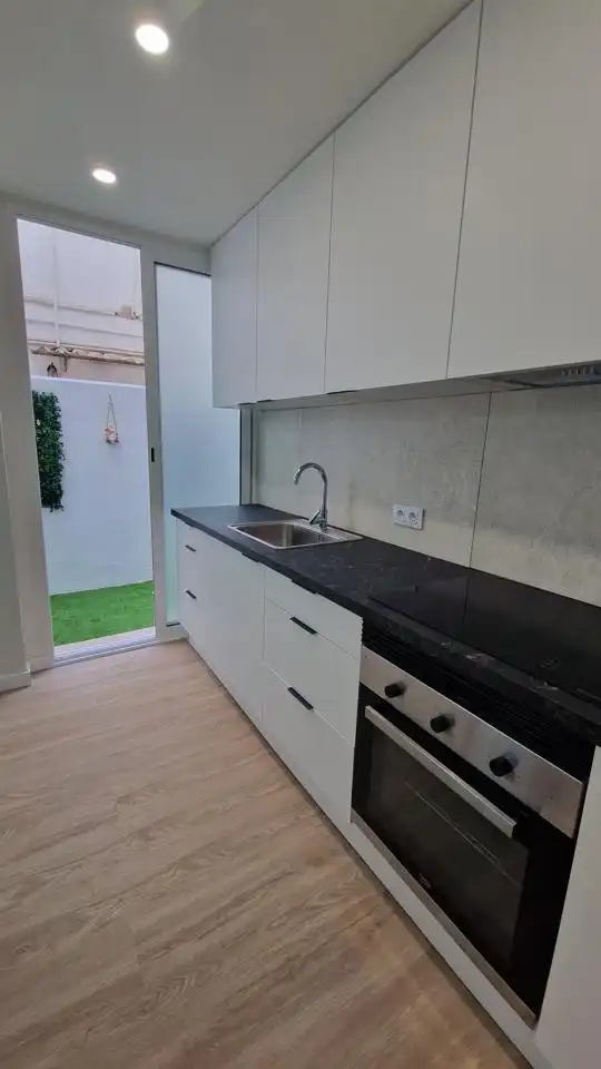 Küche von Wohnung zur Miete in Moncada mit Klimaanlage, Terrasse und Möbliert
