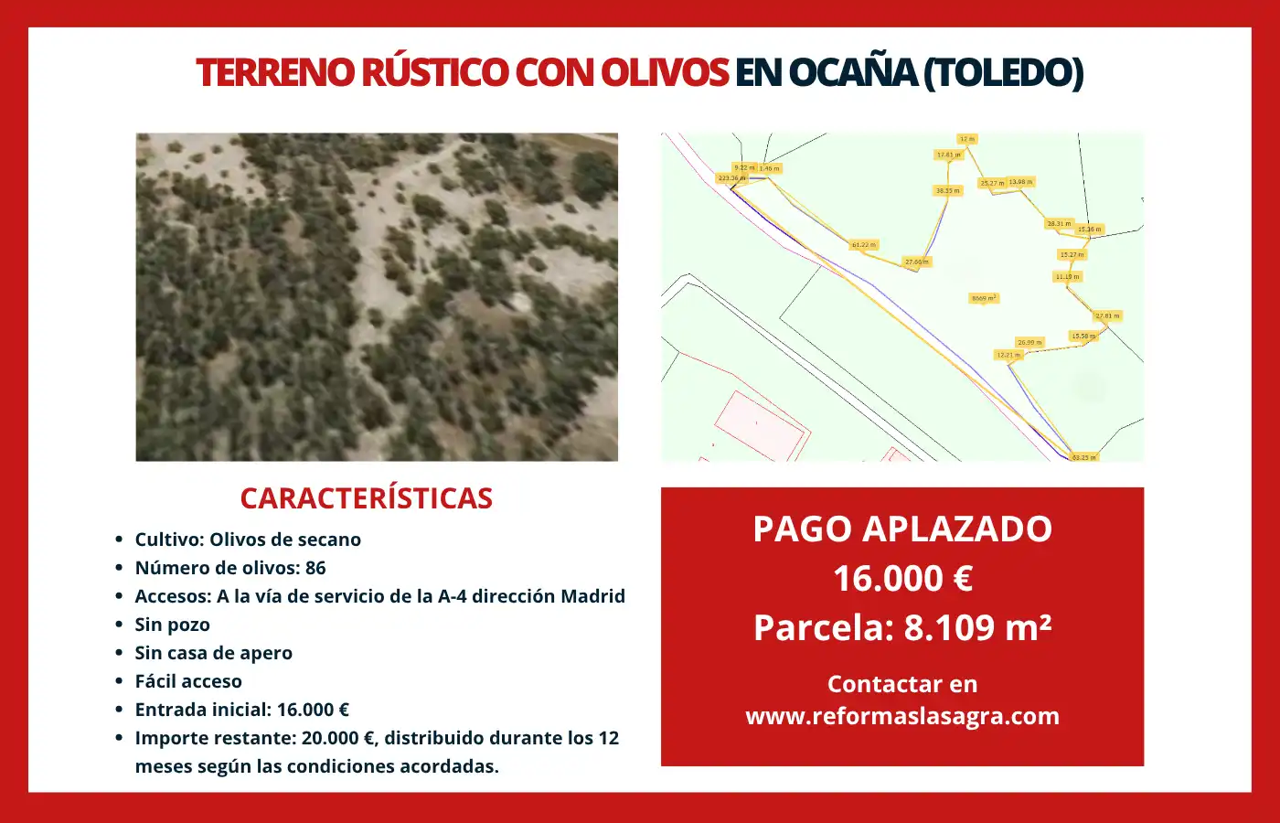 Land for sale in Yepes