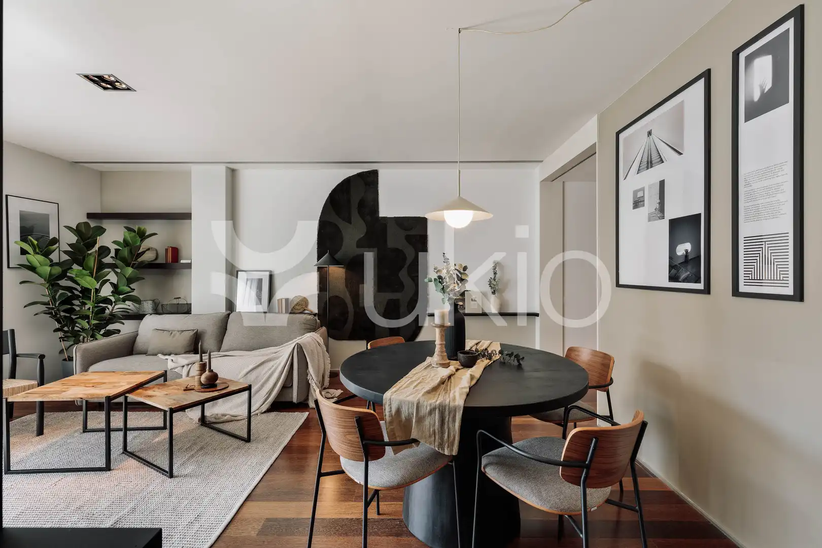 Living room of Apartments for rent in Barcelona  with Air Conditioner, Heating and Furnished