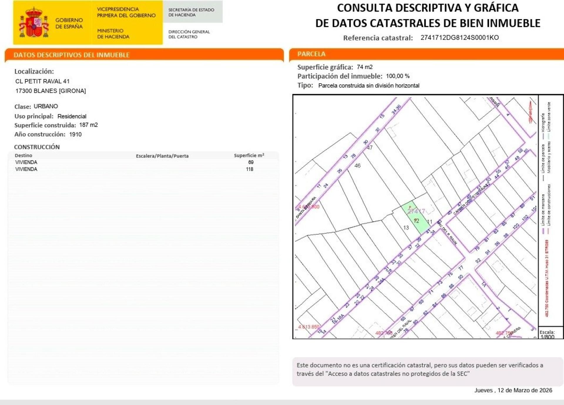 Casa adosada en venta en Blanes