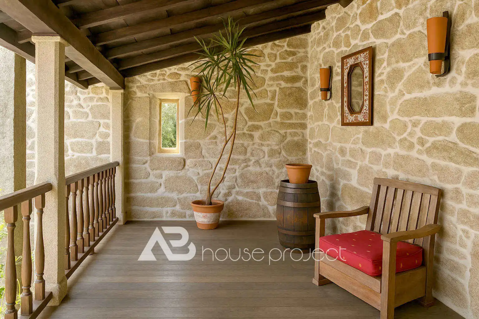Terraza de Casa o chalet en venta en Monterroso con Aire acondicionado, Jardín privado y Terraza