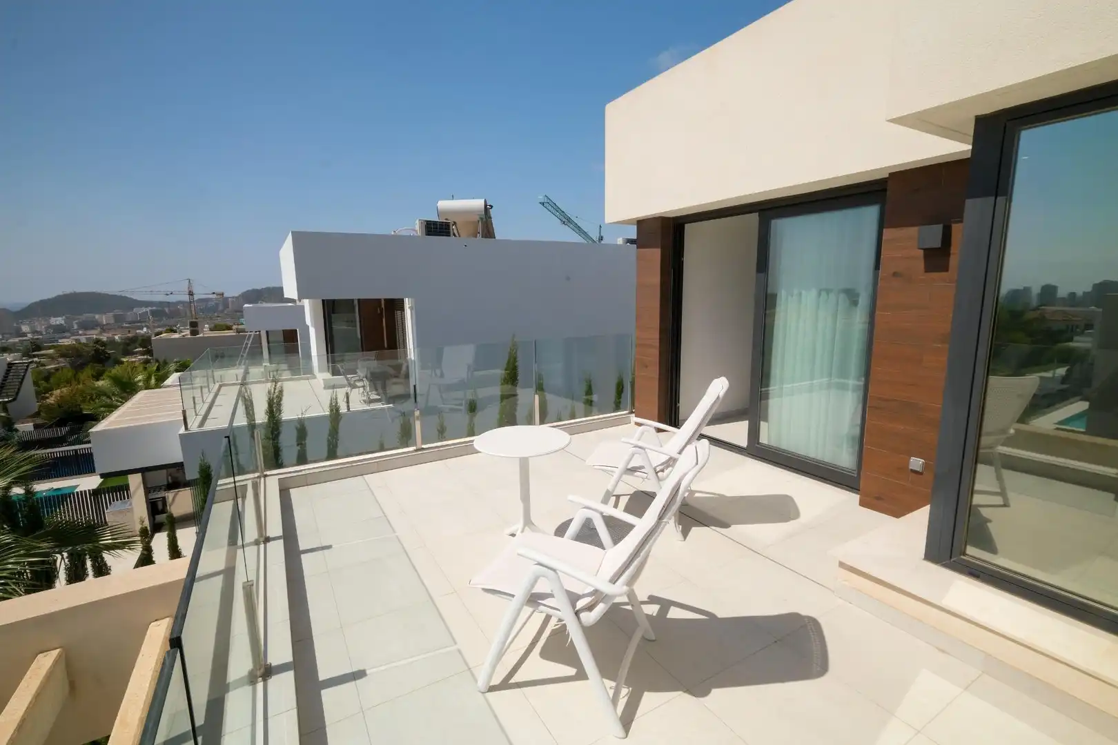 Terraza de Casa o chalet de alquiler en Finestrat con Aire acondicionado, Calefacción y Jardín privado