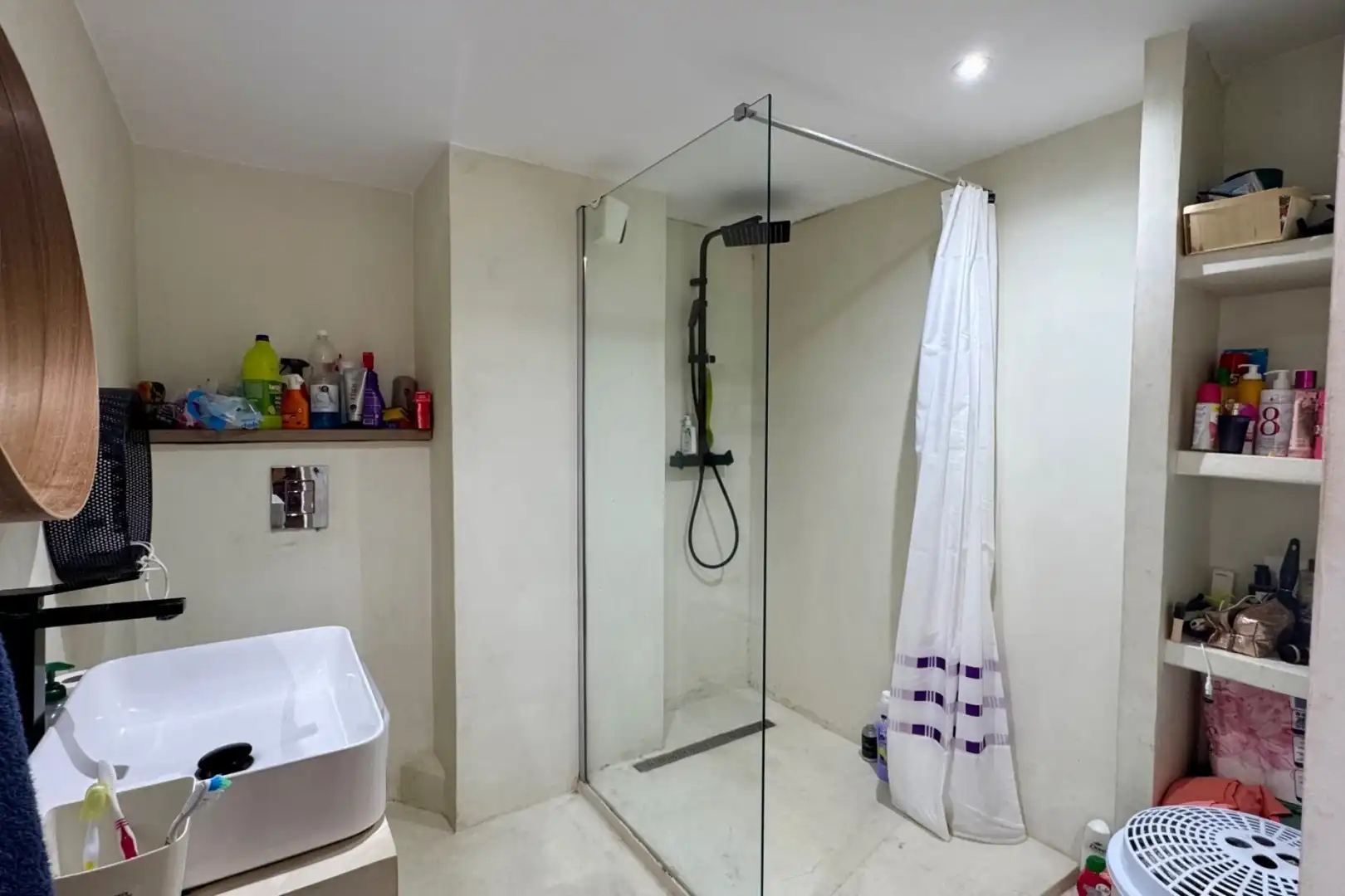 Baño de Apartamento para compartir en Jávea / Xàbia con Aire acondicionado, Calefacción y Terraza