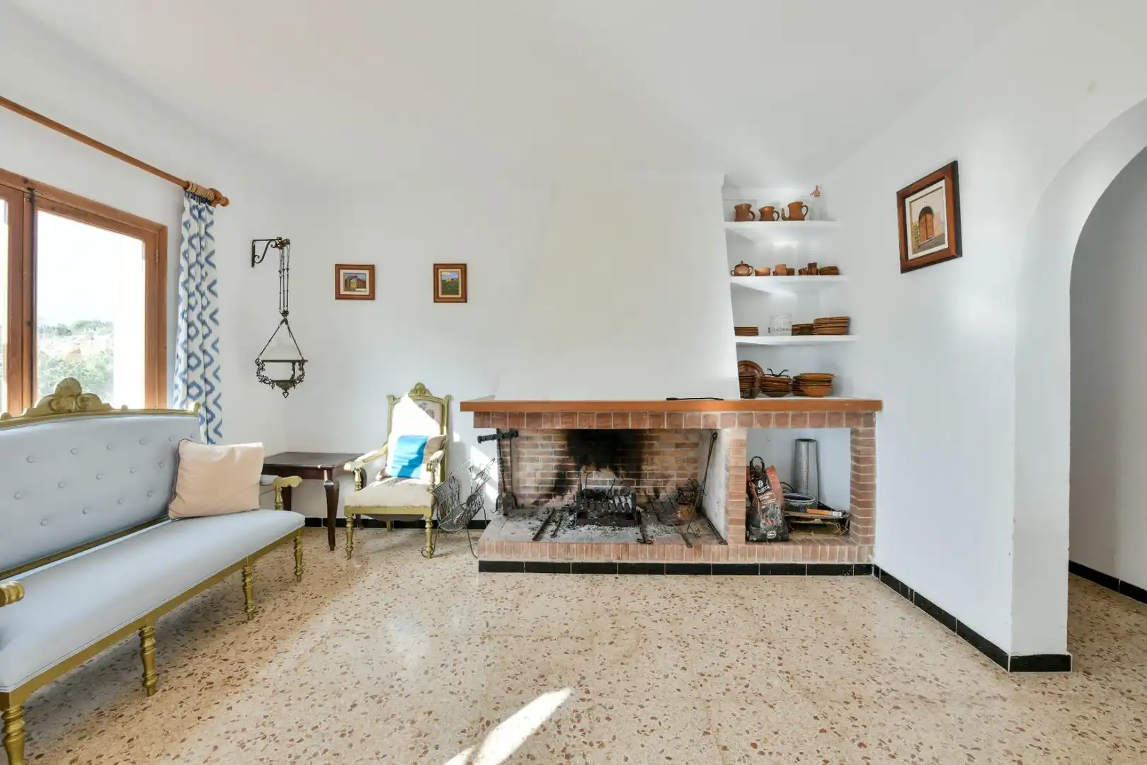 Sala de estar de Finca rústica en venta en Marratxí con Jardín privado y Terraza
