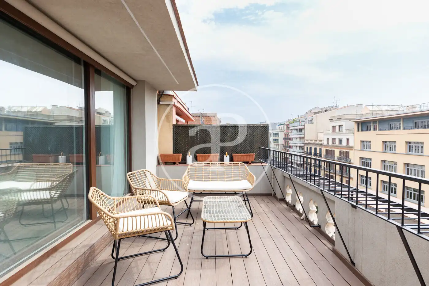 Terrace of Flat for rent in Barcelona  with Air Conditioner, Heating and Terrace