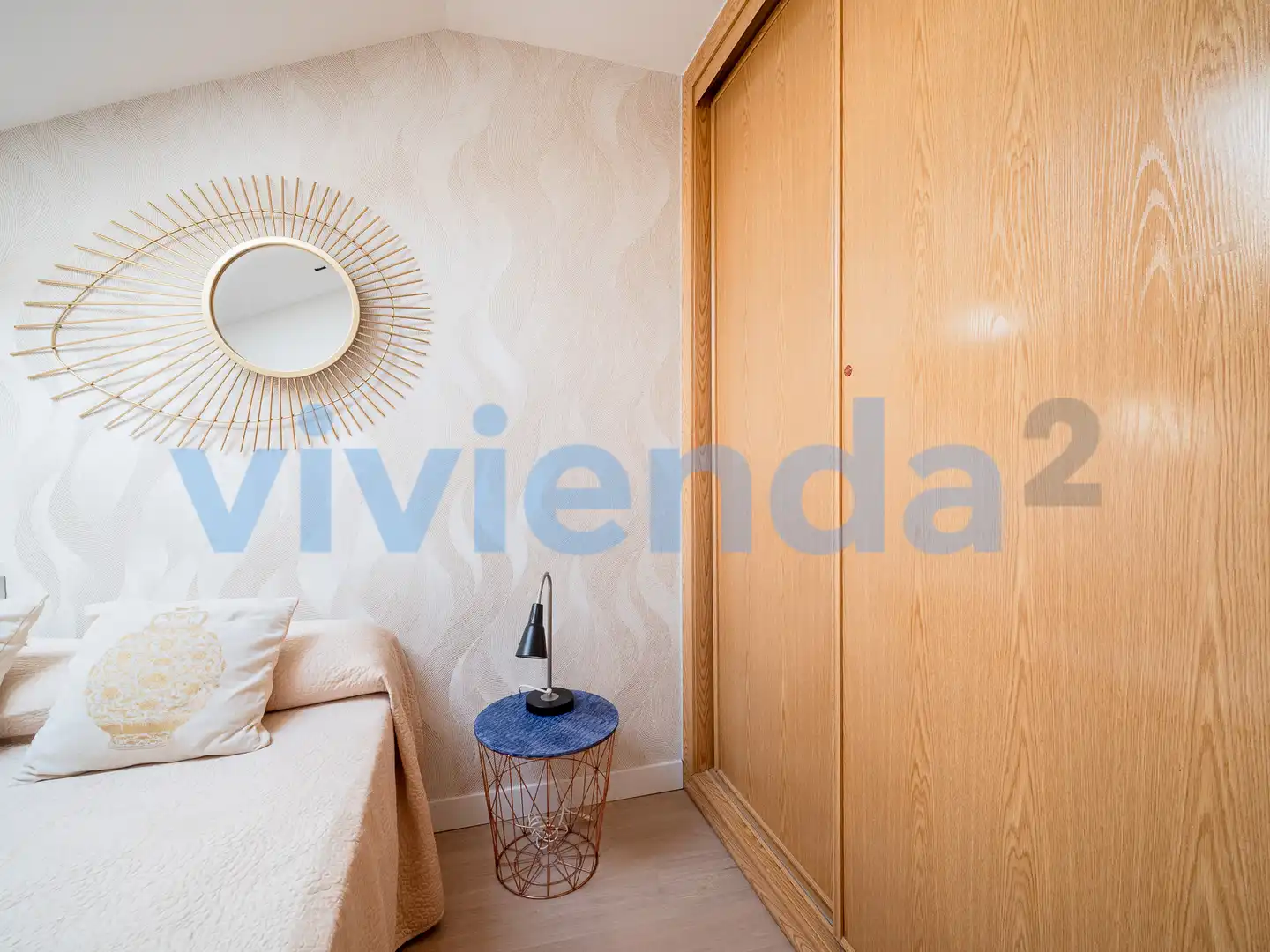 Schlafzimmer von Wohnung zur Miete in Madrid mit Klimaanlage und Heizung