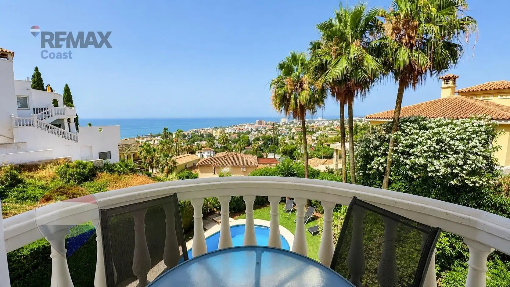 Vista exterior de Casa o chalet en venta en Mijas con Aire acondicionado, Jardín privado y Terraza