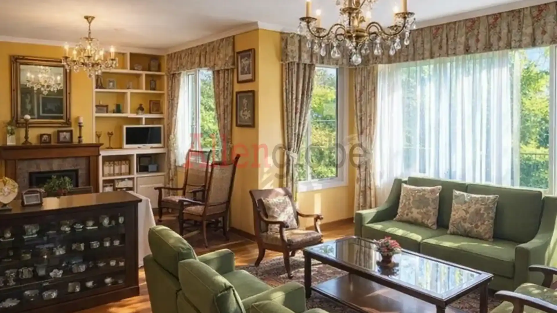 Sala de estar de Casa adosada en venta en Llanera con Calefacción, Jardín privado y Trastero