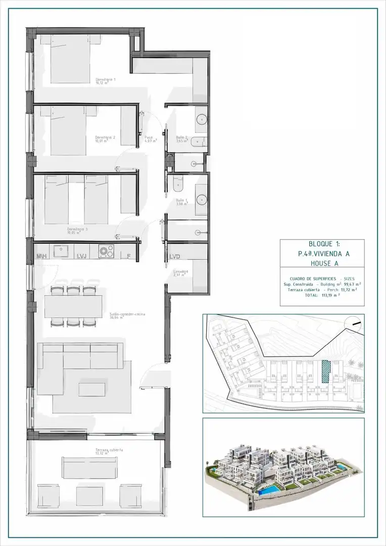 Apartamento con terraza en venta en Las Salinas, imagen 16