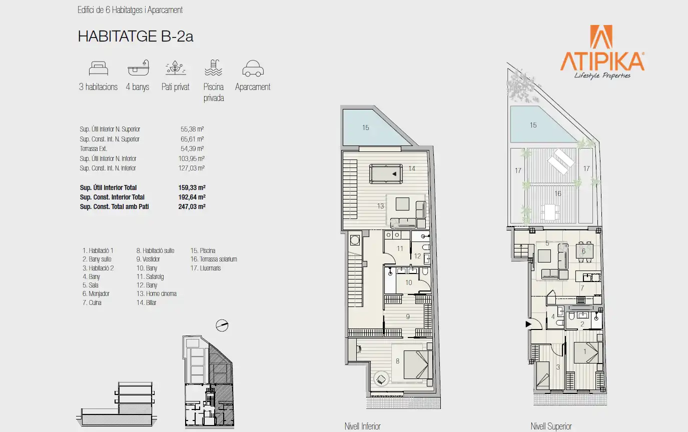 Duplex con piscina in vendita a Enric Granados, imagen 11