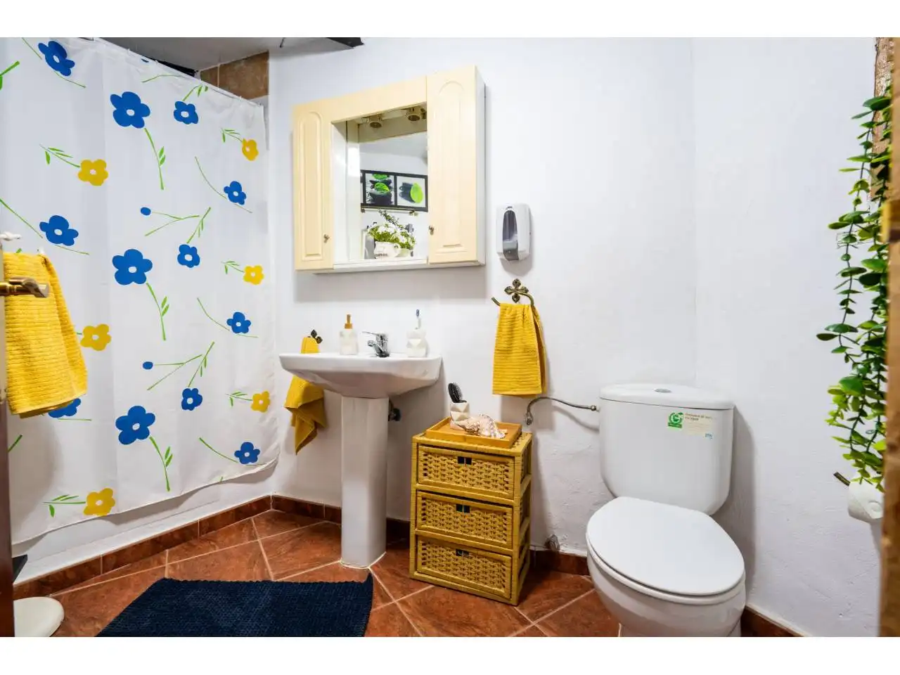 Baño de Finca rústica en venta en Felix con Jardín privado, Terraza y Amueblado