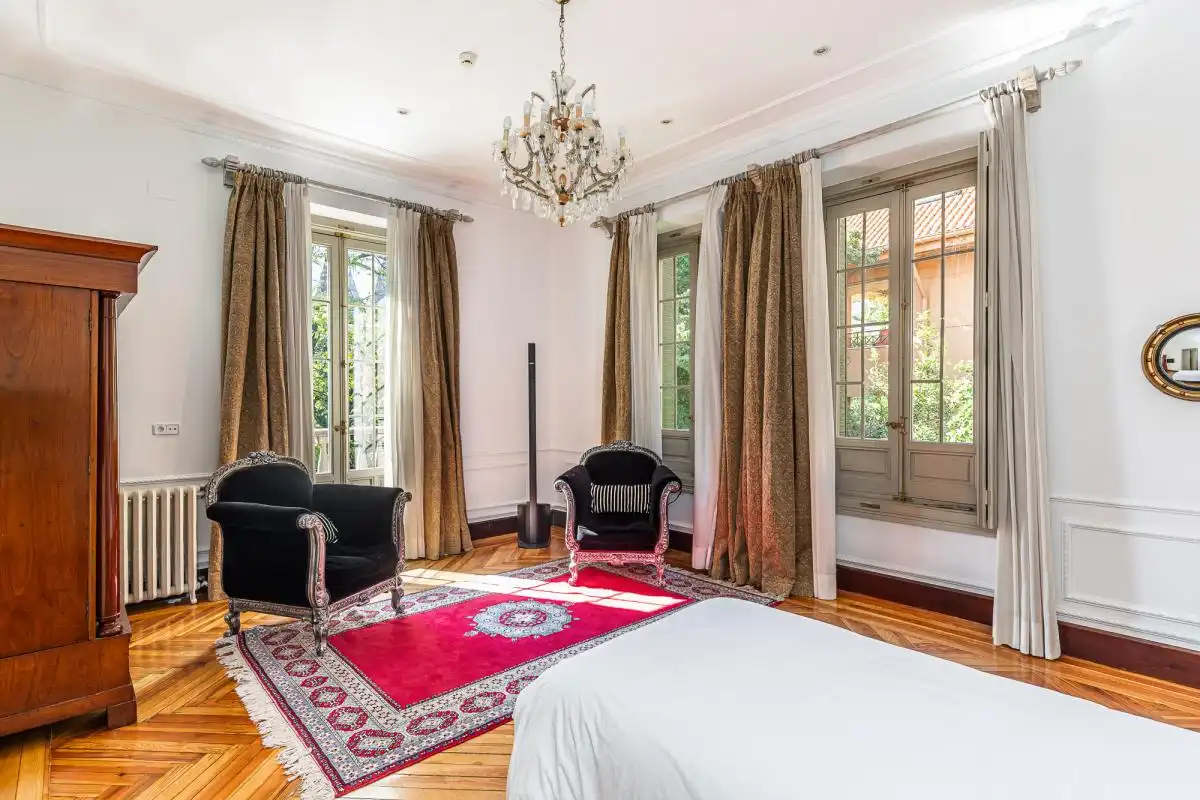 Bedroom of Houses for sale in San Lorenzo de El Escorial  with Air Conditioner, Heating and Private garden