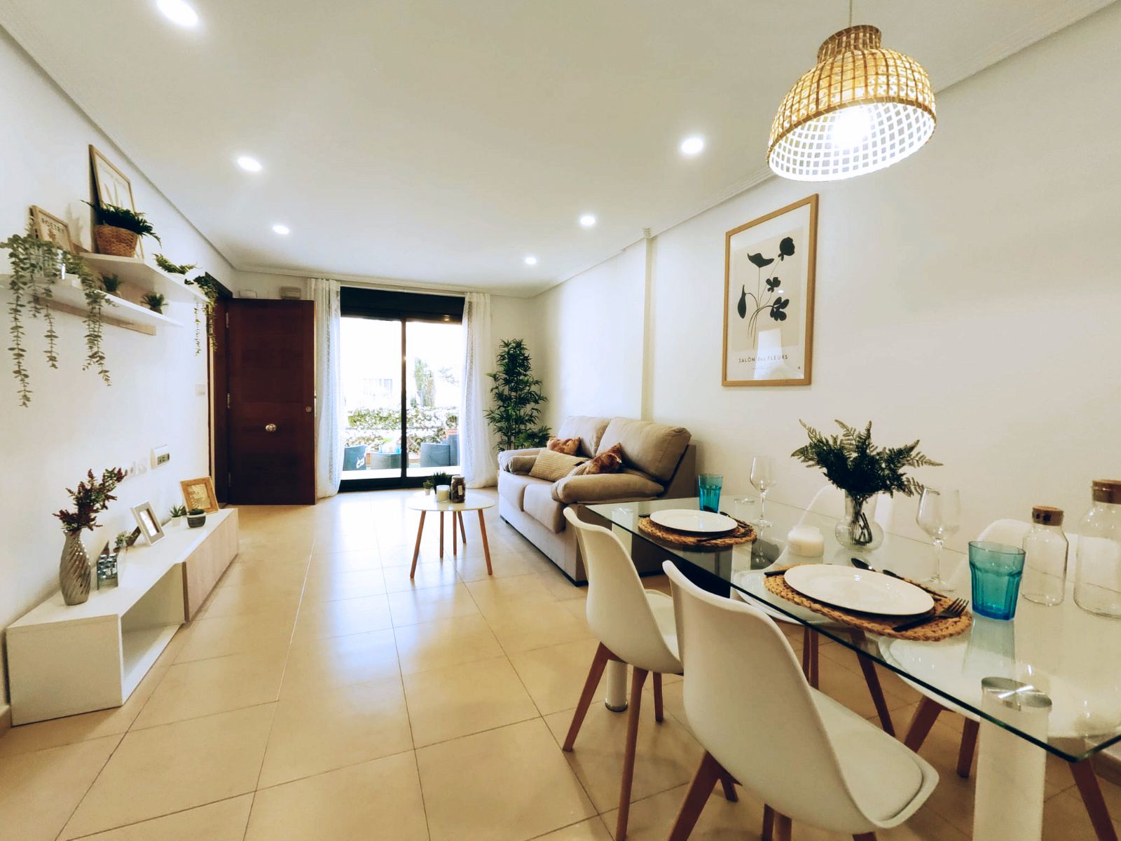 Living room of Flat for sale in  Murcia Capital  with Heating, Furnished and Oven