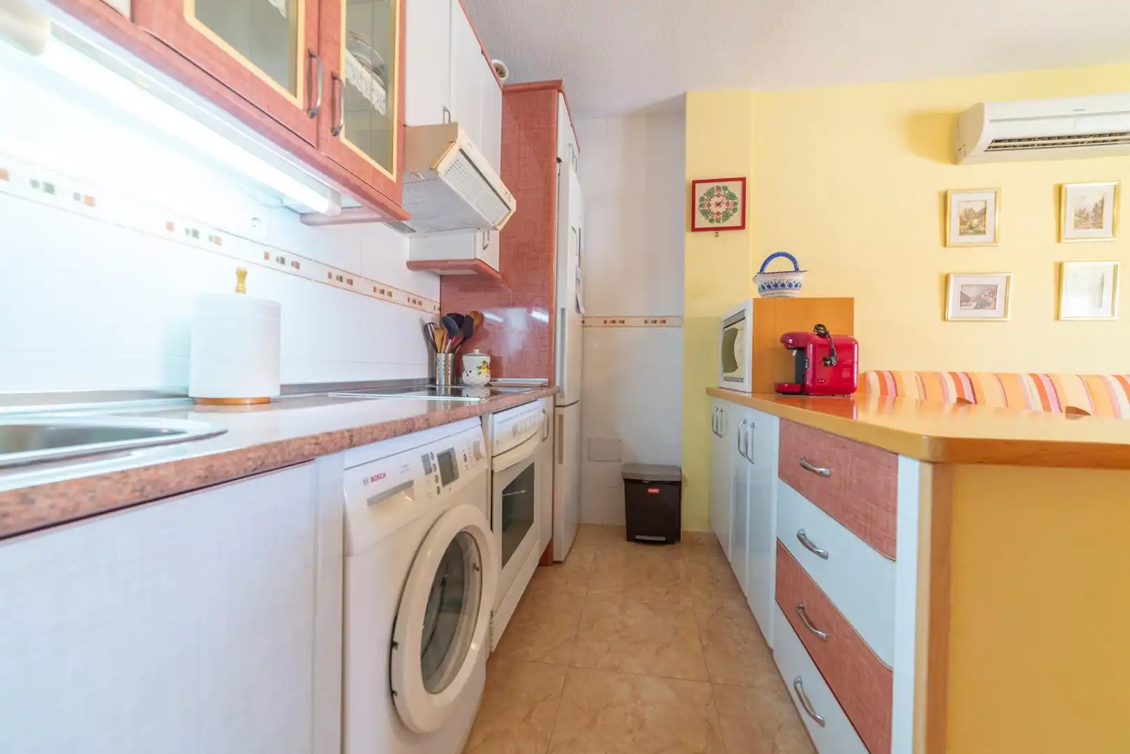 Cuina de Apartament en venda en San Javier amb Aire condicionat, Jardí privat i Terrassa
