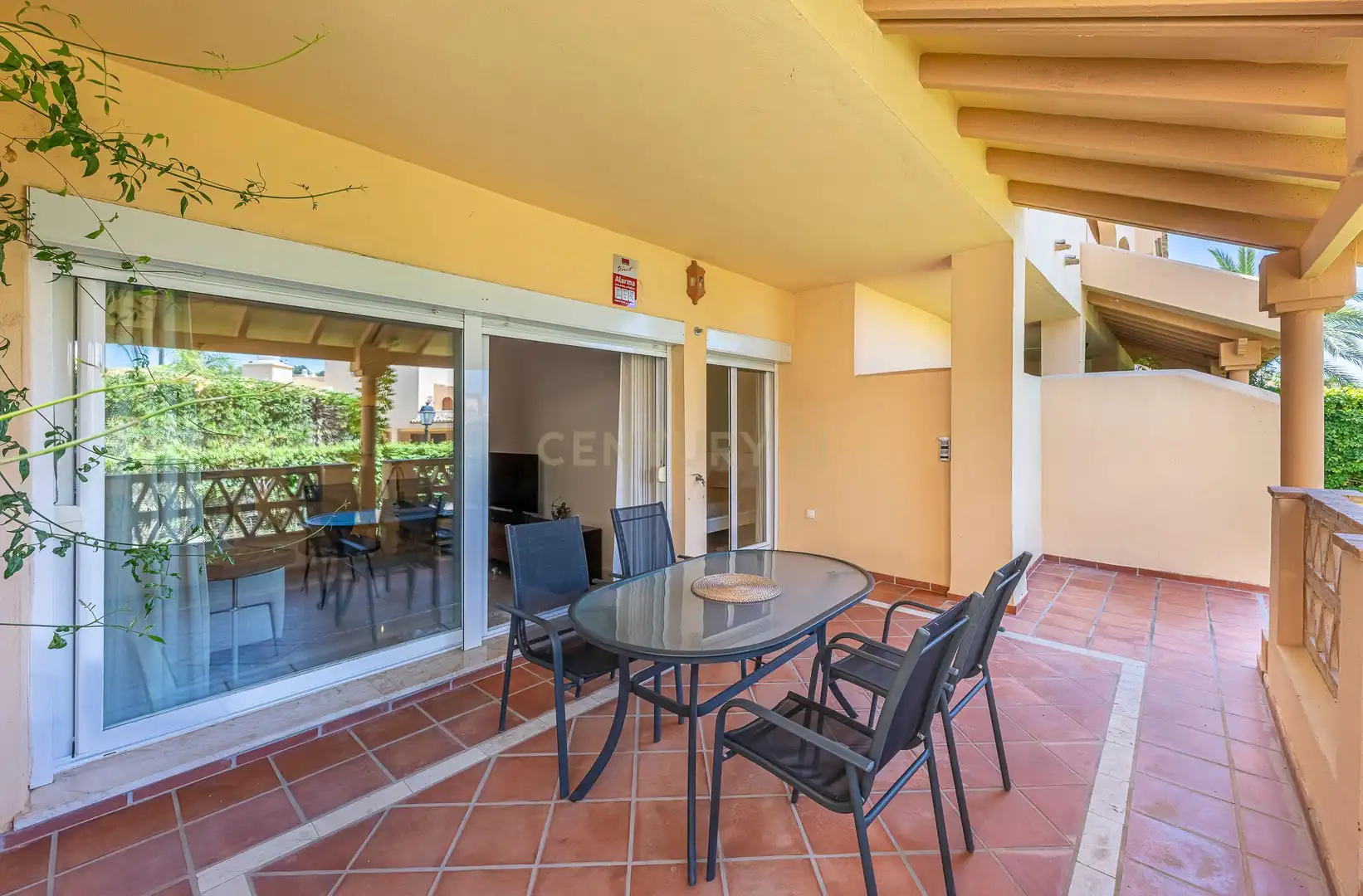 Terrace of Apartments for rent in Marbella  with Air Conditioner, Private garden and Washing machine