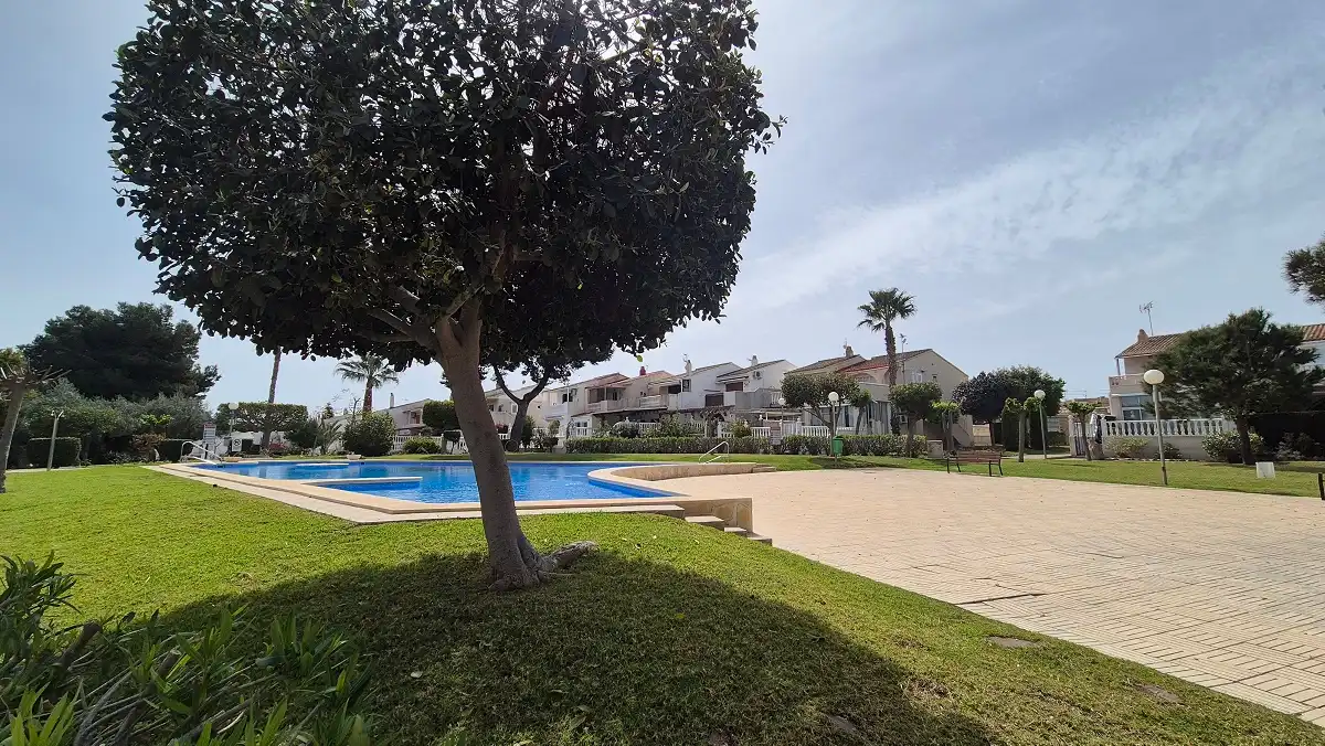 Jardín de Apartamento en venta en Santa Pola con Aire acondicionado, Terraza y Amueblado