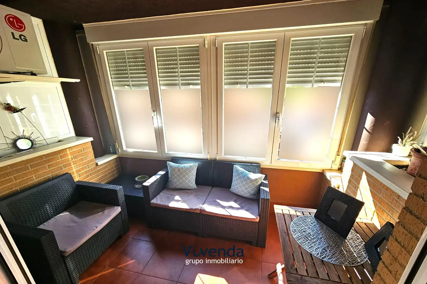 Terraza de Piso en venta en Humanes de Madrid con Calefacción, Jardín privado y Terraza