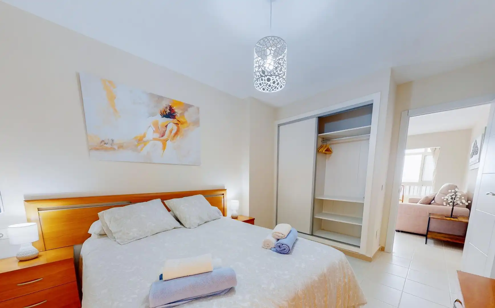Habitación de Piso de alquiler en Benalmádena con Aire acondicionado, Calefacción y Jardín privado