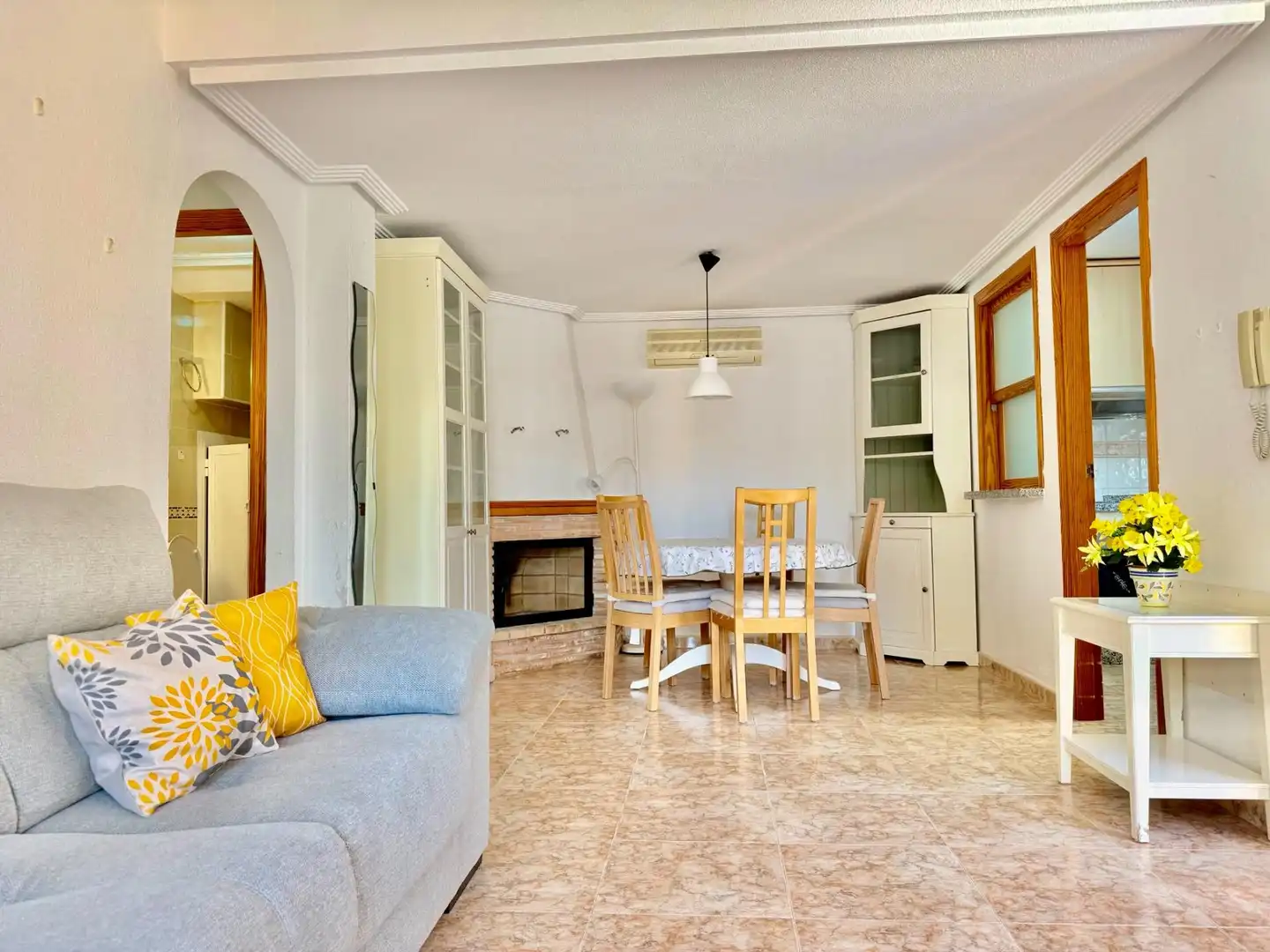 Living room of Detached homes for sale in Pilar de la Horadada  with Air Conditioner, Private garden and Terrace