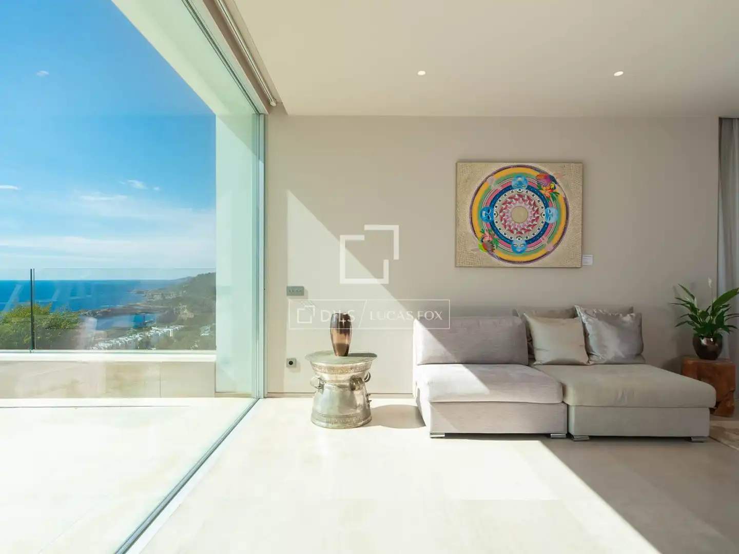 Living room of Houses for sale in Santa Eulària des Riu  with Air Conditioner, Heating and Private garden