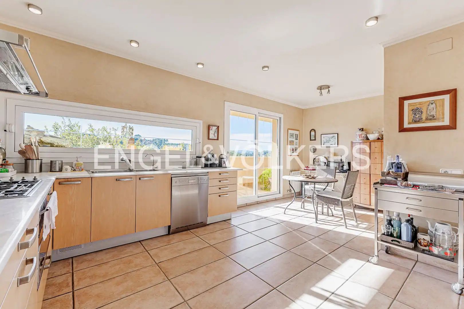 Kitchen of Houses for sale in Sant Cugat del Vallès  with Heating, Private garden and Storage room