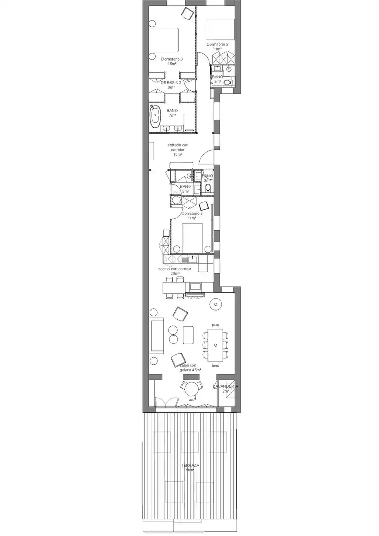 Wohnung zum Verkauf in Barcelona mit Klimaanlage, Heizung und Terrasse
