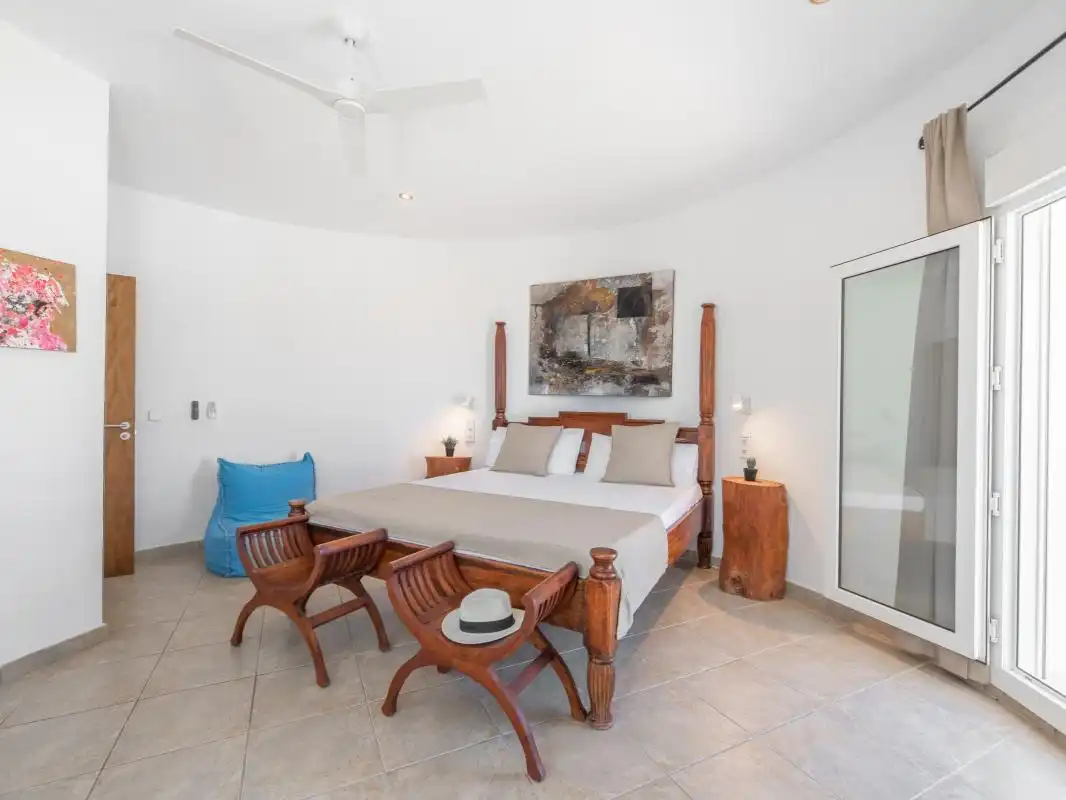 Bedroom of Houses for sale in Sant Josep de sa Talaia  with Air Conditioner, Heating and Private garden