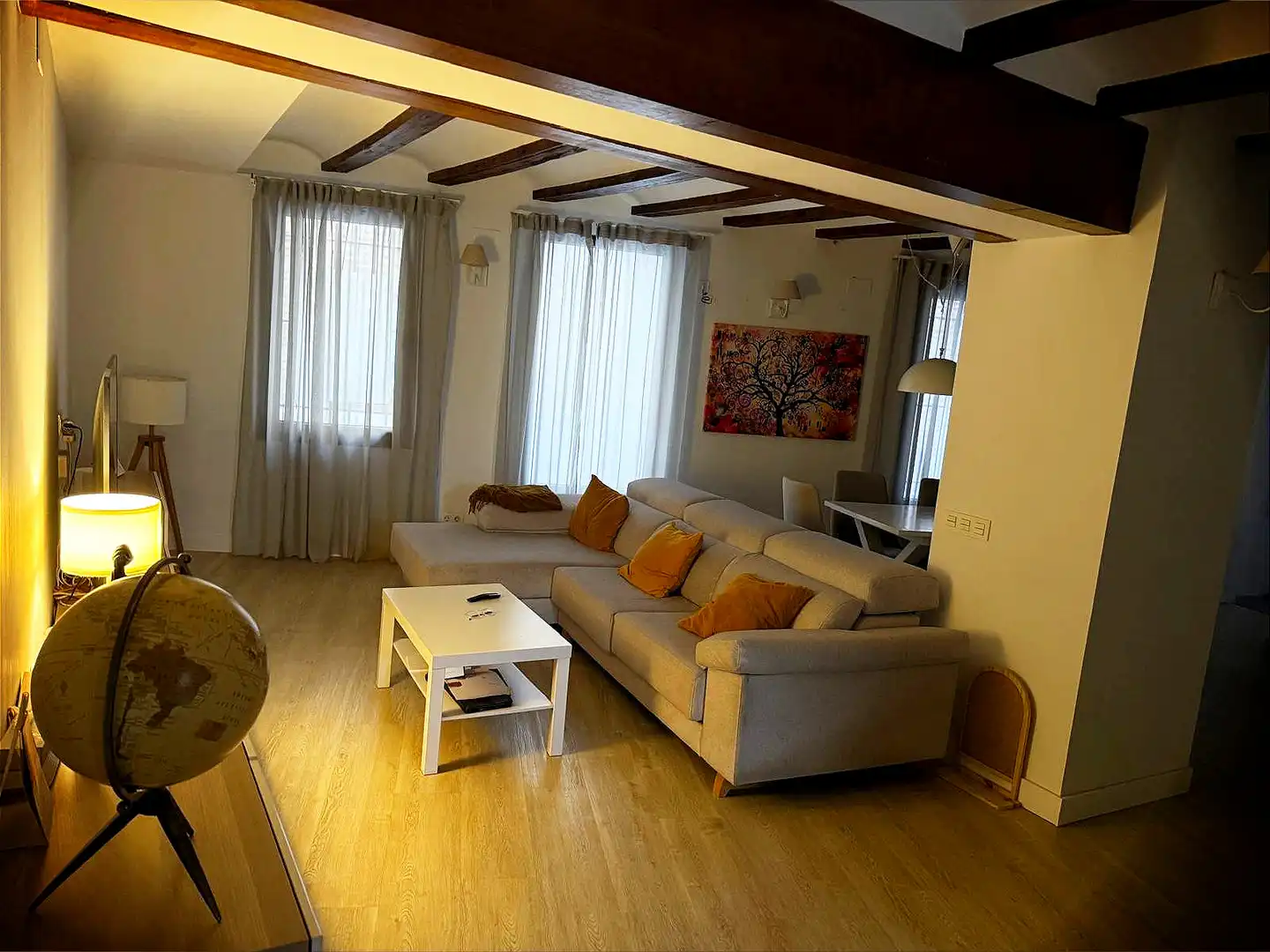 Sala d'estar de Casa o xalet en venda en Alboraya amb Parquet i Traster