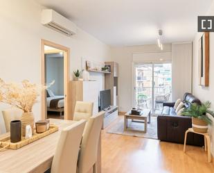Living room of Flat to rent in  Barcelona Capital  with Air Conditioner, Heating and Furnished