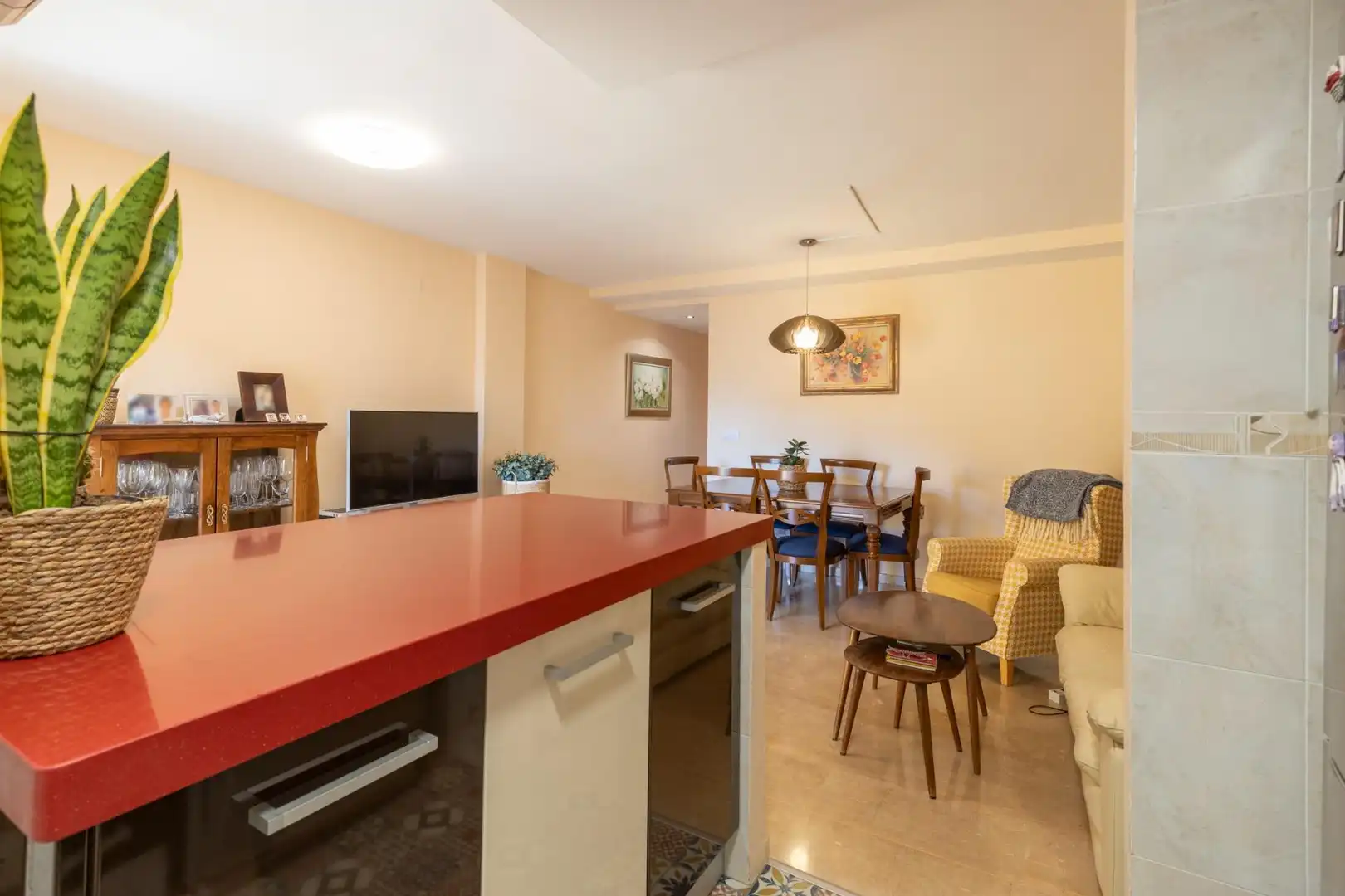 Dining room of Flat for sale in Churriana de la Vega  with Air Conditioner, Terrace and Balcony