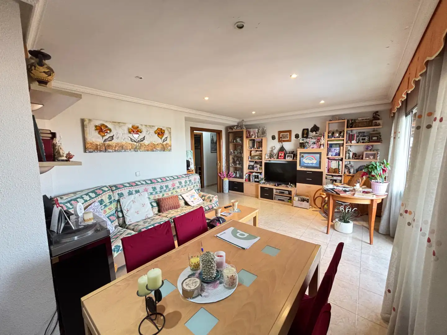 Wohnzimmer von Wohnung zum Verkauf in Madrid mit Heizung, Privatgarten und Terrasse