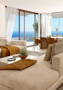Sala d'estar de Apartament en venda en Fuengirola amb Aire condicionat, Calefacció i Parquet
