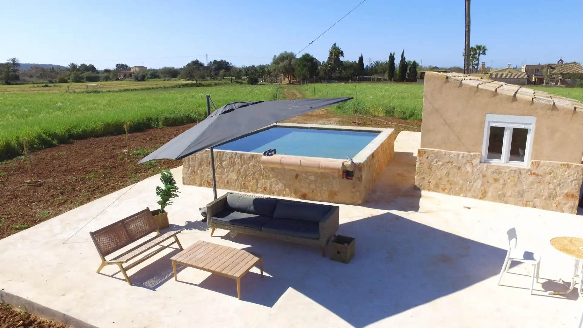 Terrassa de Casa o xalet de lloguer en Campos amb Aire condicionat, Calefacció i Piscina