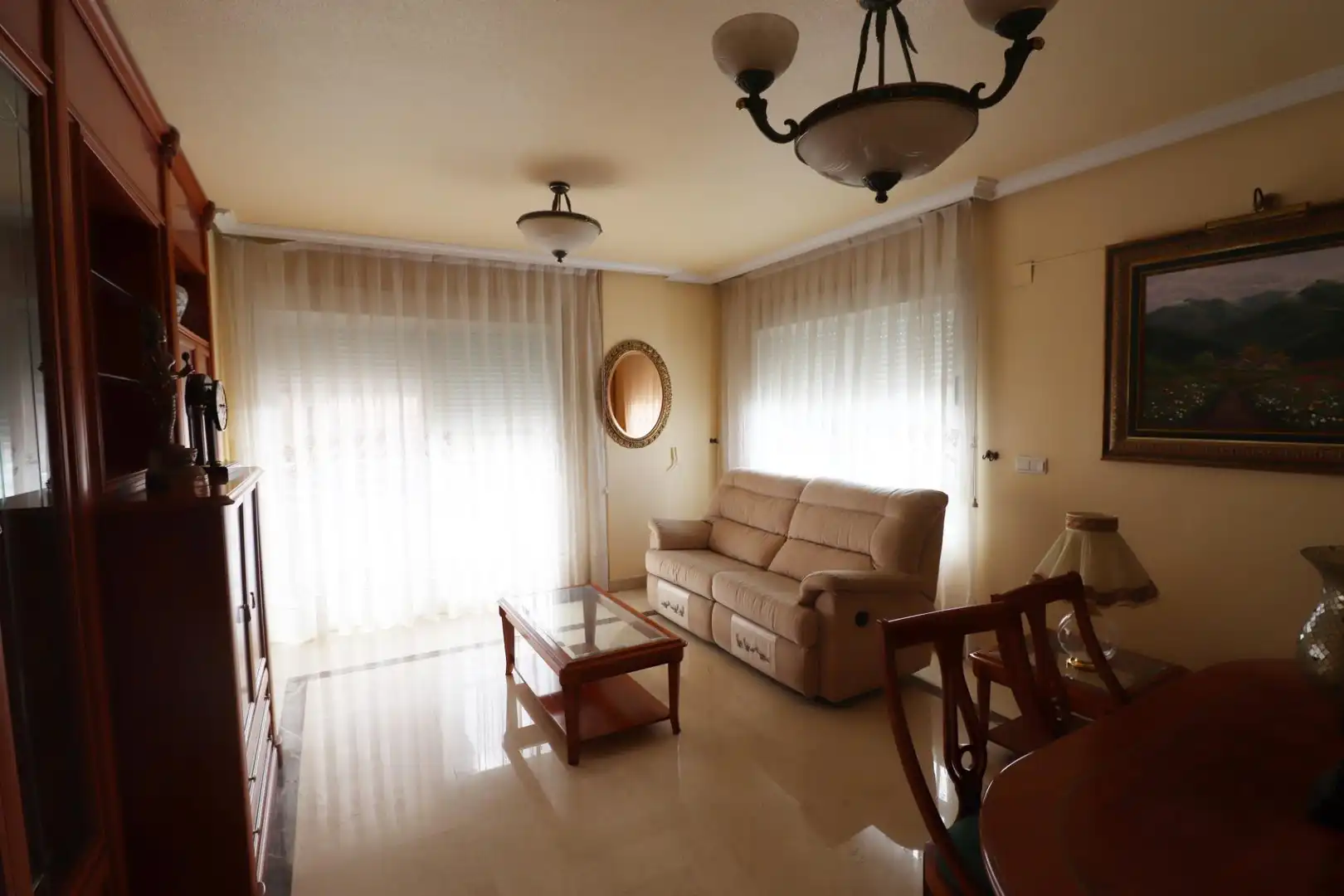 Sala de estar de Piso en venta en Petrer con Aire acondicionado, Calefacción y Amueblado