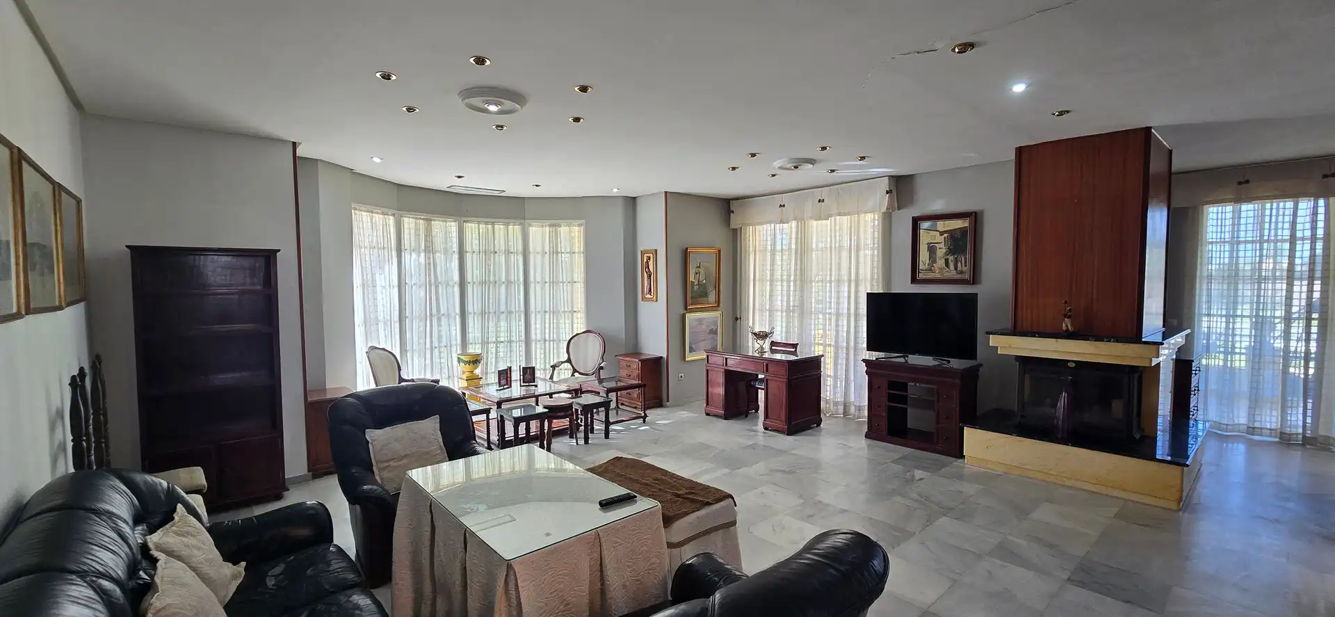 Living room of Houses for sale in Jerez de la Frontera  with Air Conditioner, Private garden and Terrace