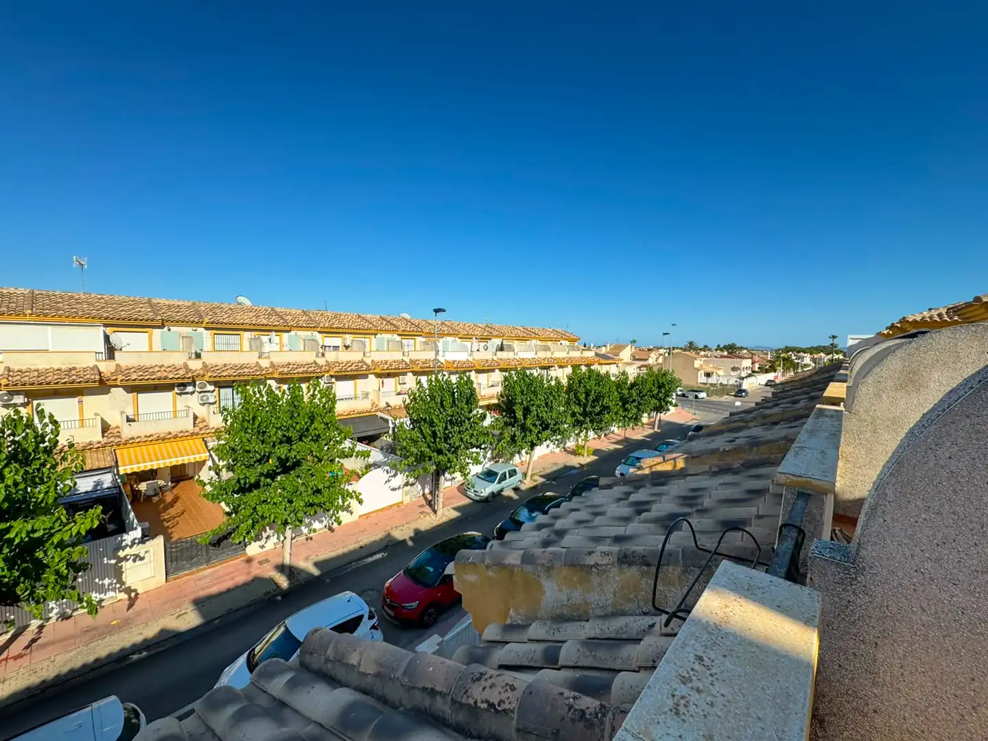 Vista exterior de Casa adosada en venda en San Javier amb Aire condicionat, Terrassa i Moblat