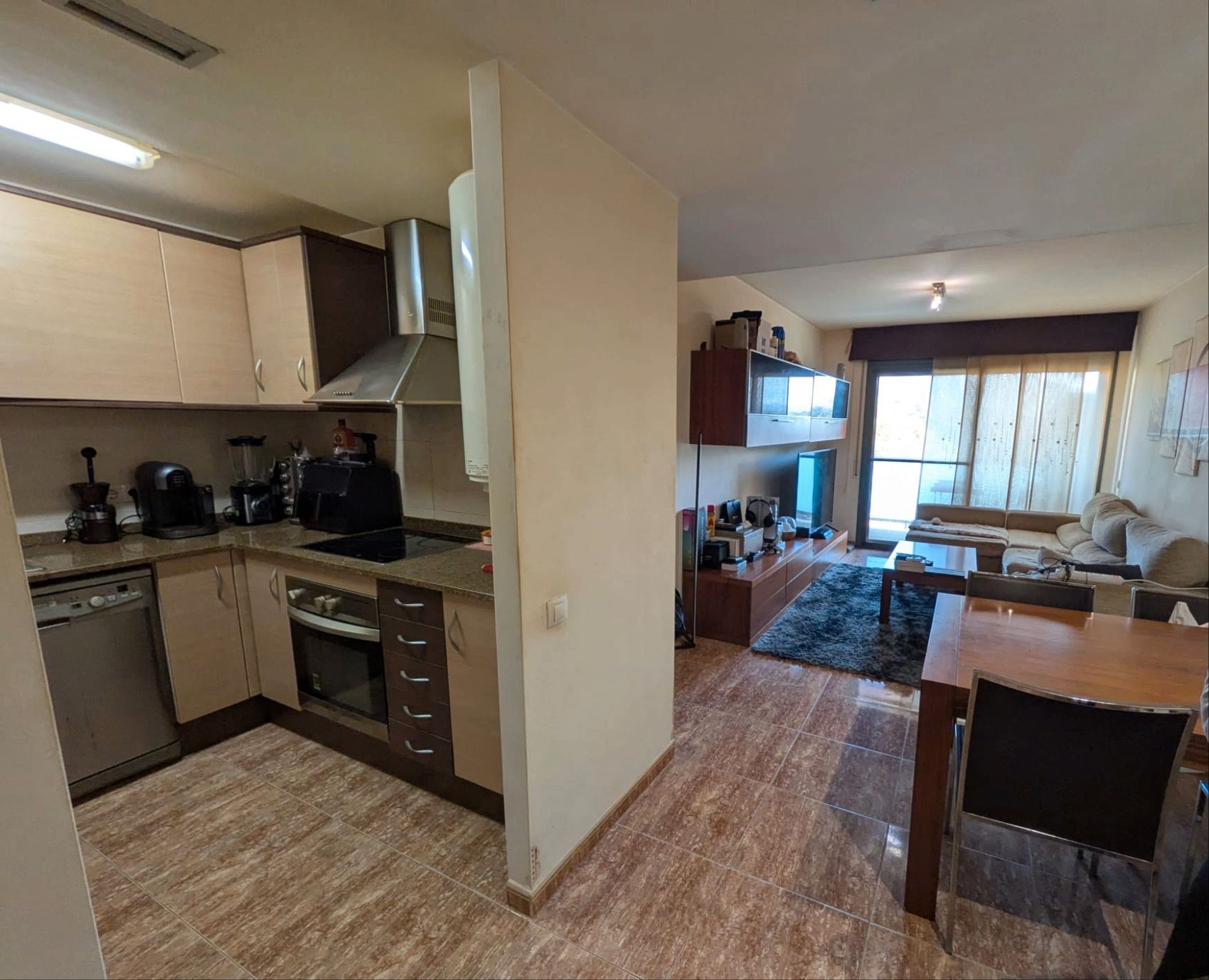 Kitchen of Flat for sale in Els Hostalets de Pierola  with Air Conditioner, Heating and Furnished