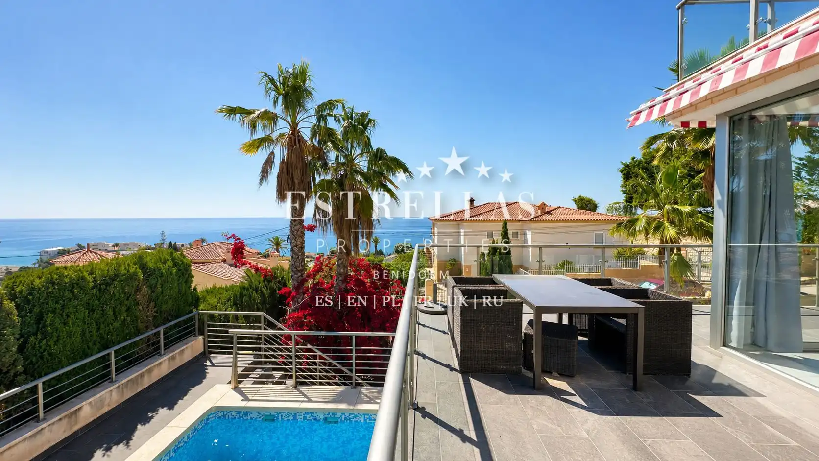Terraza de Casa o chalet en venta en Villajoyosa / La Vila Joiosa con Aire acondicionado, Calefacción y Jardín privado