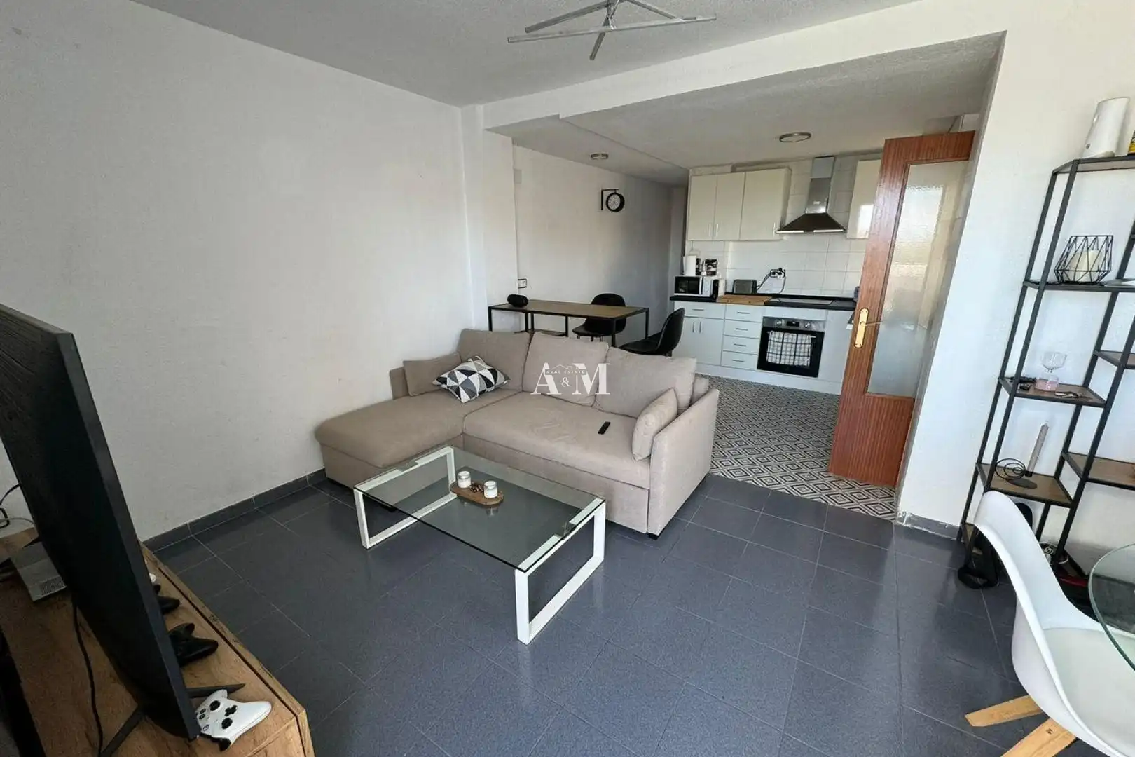 Sala de estar de Piso de alquiler en Torrevieja con Terraza, Amueblado y Lavadora