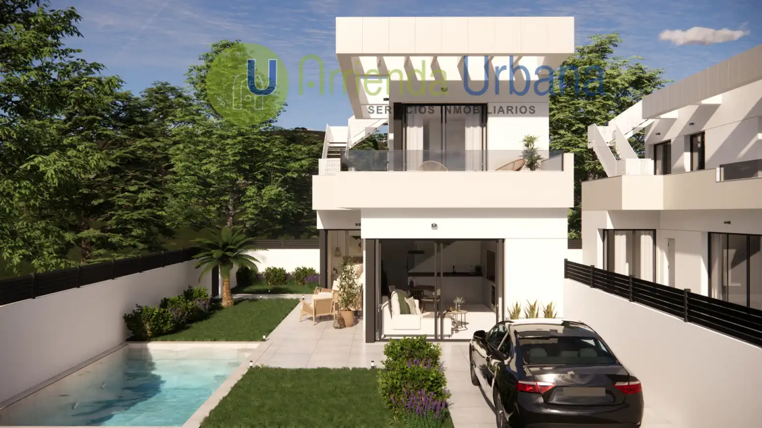 Casa aparellada amb terrassa en venda a Montesinos Los - calle Amapola