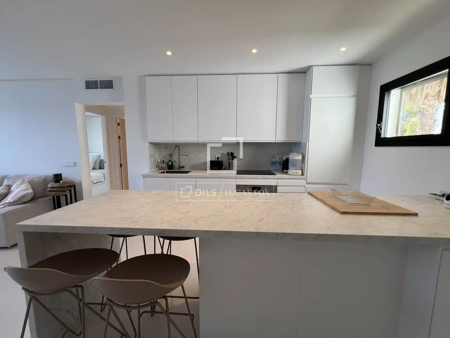 Kitchen of Flat for rent in Santa Eulària des Riu  with Air Conditioner, Furnished and Balcony