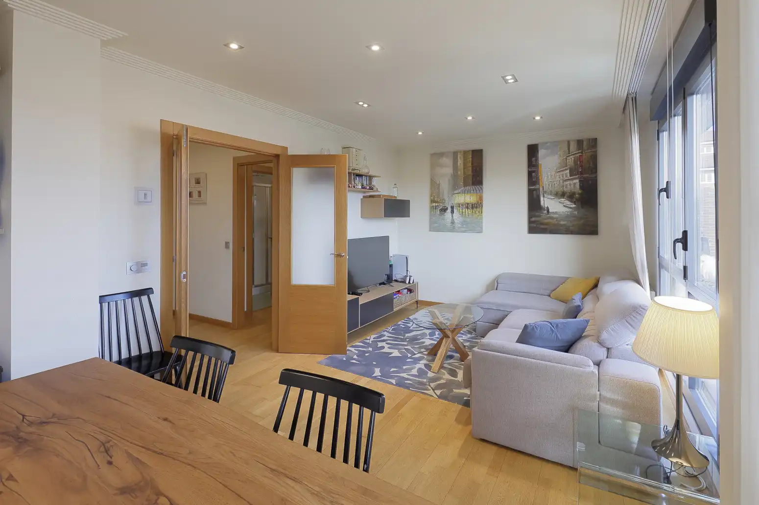 Sala de estar de Ático en venta en Oviedo  con Calefacción, Terraza y Trastero