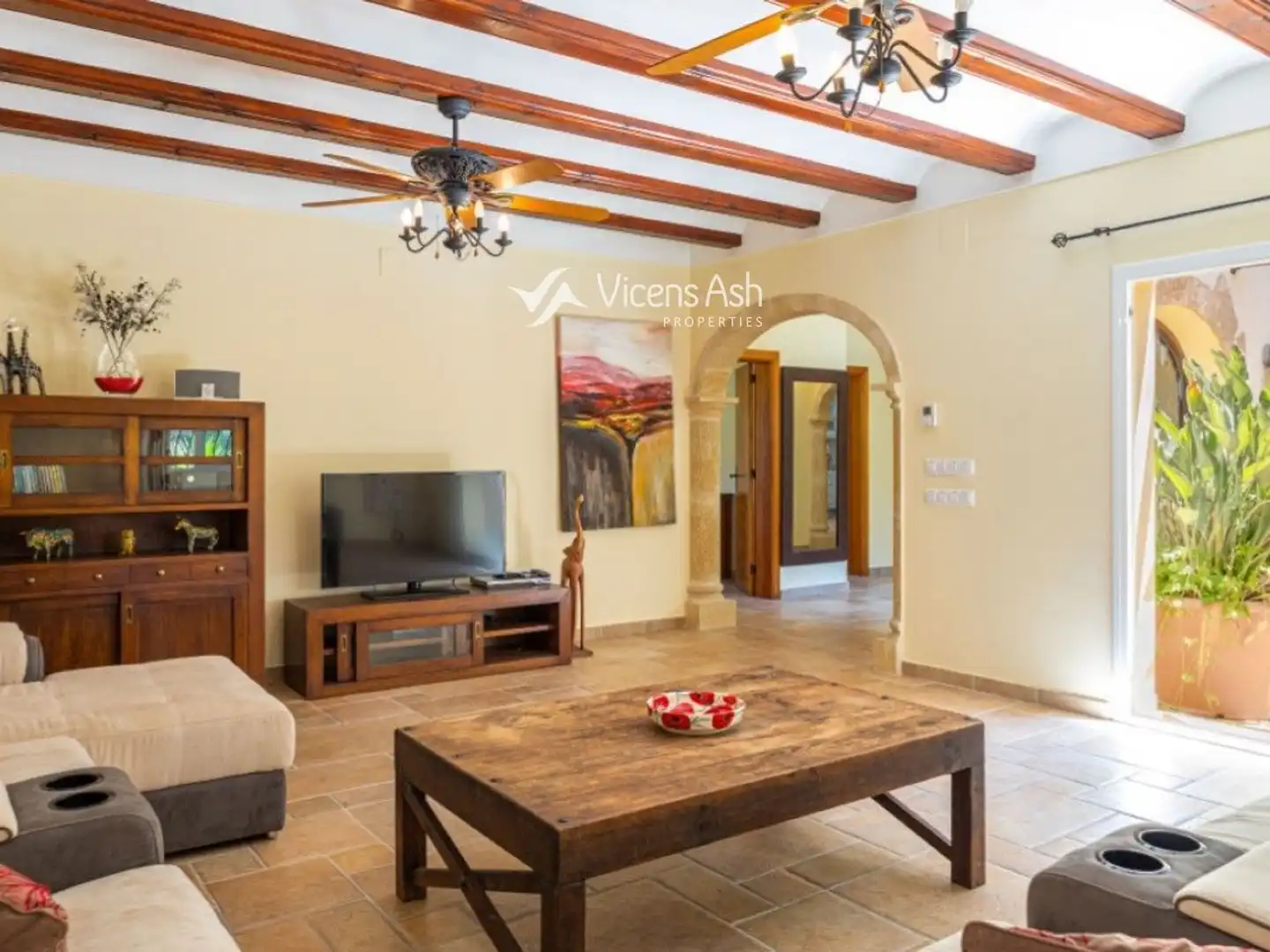Sala de estar de Casa o chalet en venta en Jávea / Xàbia con Aire acondicionado, Calefacción y Terraza