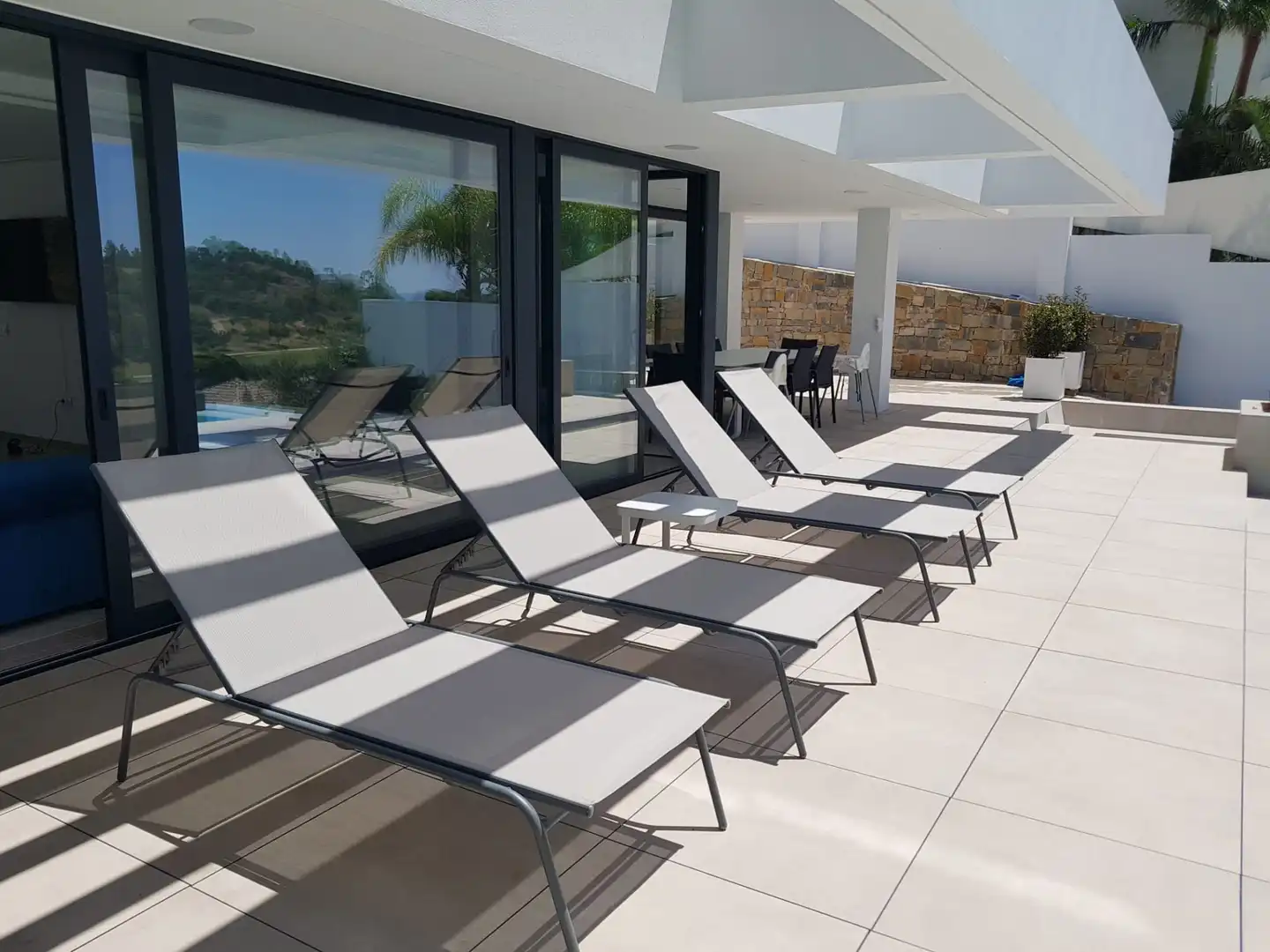 Terraza de Casa o chalet de alquiler en Benahavís con Aire acondicionado, Calefacción y Jardín privado