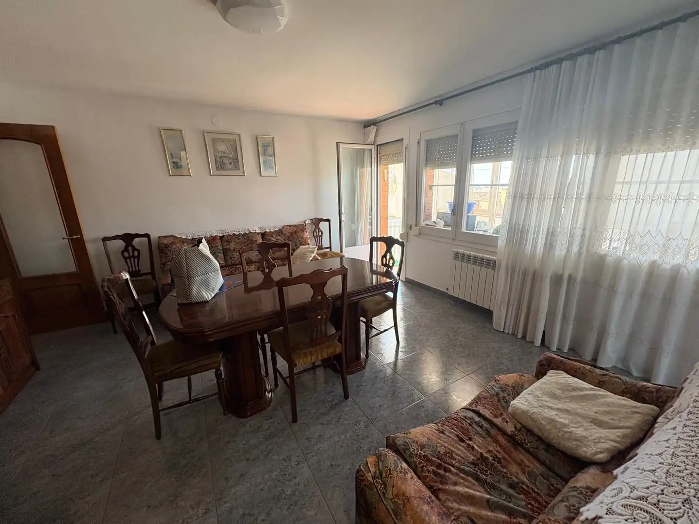 Sala d'estar de Pis en venda en Calaf amb Calefacció, Terrassa i Balcó